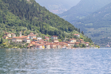 Little town on the lake Como, Italy