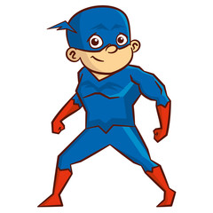 Superhero boy Cartoon character