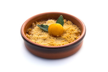 Crumble aux mirabelles