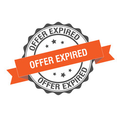 Offer expired stamp illustration