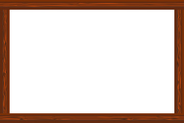 Wooden frame and  line beautiful Vector illustration Eps10