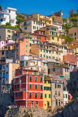 Fototapeta na wymiar Riomaggiore village of Cinque Terre in Italy