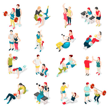 Personal Trainer Sport Icons