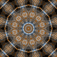 abstrakt fraktal zwölfseitig mandala illustration