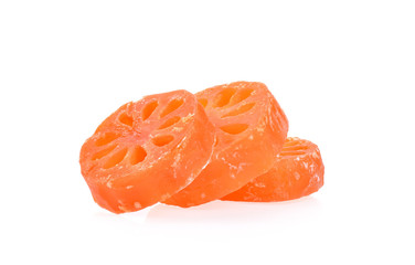 Bael in Syrup on white background