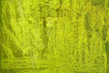 Painted green color background, art texture of dirty paint wall
