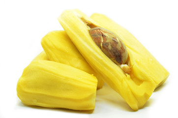 Ripe jackfruit isolated