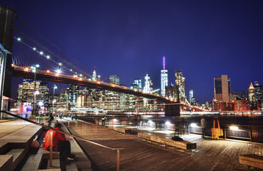 Fototapeta na wymiar Brooklyn Bridge, NYC.