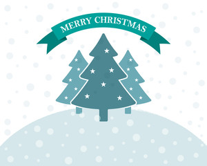 Obraz premium Festive flat Christmas background. Vector illustration.