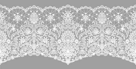 floral lace border - 185108542