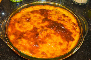 homemade zucchini with bechamel