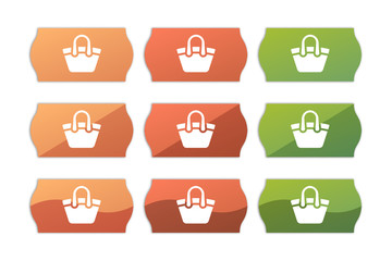 Sticker Set - Etikett Preisschild - Tragetasche