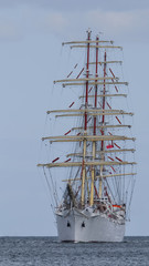 Fototapeta na wymiar SAILING VESSEL - Polish frigate on the sea 