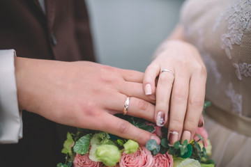 wedding rings couple