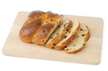 Rosinenbrot, Holzbrett