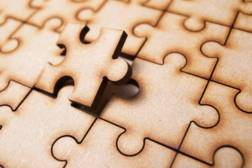 Puzzle close up