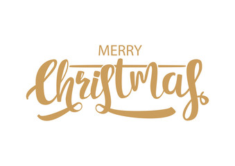 Calligraphic Christmas holiday greeting card - 185110974