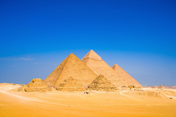 The Great Pyramids in Giza, Egypt
