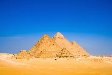 Fotobehang The Great Pyramids in Giza, Egypt © Günter Albers