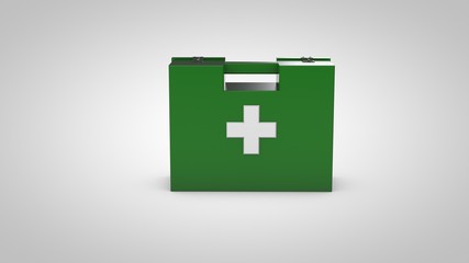 3d model simple medkit