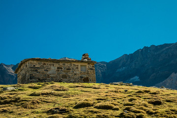 Shepherd's house in the mountain