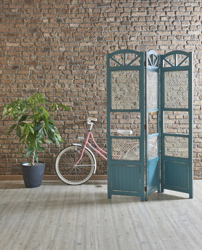 home design modern paravane and vase of plant style