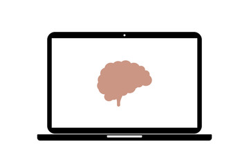 Laptop - Gehirnhälfte
