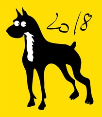 Year of The Dog. Chinese New Year 2018.