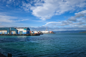Wellington harbour docks, New Zealand © daboost