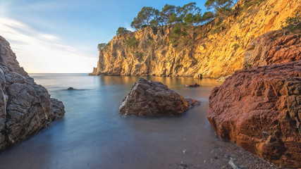 Fototapeta na wymiar Nice landscape of the Spanish coastal in Costa Brava