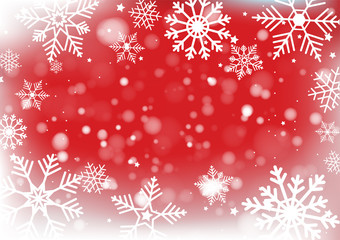 Christmas and New Years Blur bokeh of light on background. Vector illustration