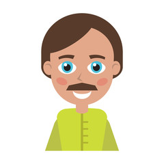 Man icon for avatar. Beautiful vector design.