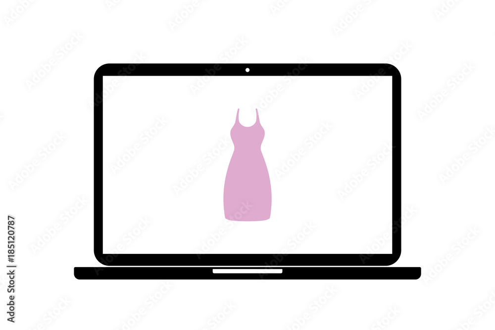 Poster laptop - kleid