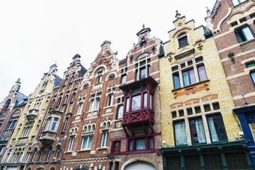 Obraz premium Historic buildings in the medieval city of Ghent, Belgium