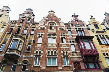 Fototapeta na wymiar Historic buildings in the medieval city of Ghent, Belgium