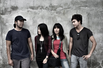 Group of Young Asian People