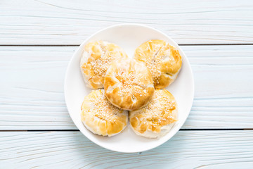 Homemade apple pie in asian style