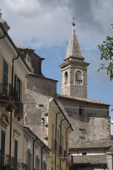 Fototapeta na wymiar Popoli (Abruzzi, Italy): historic buildings