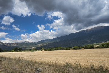 Mountain landscape in Abruzzi at summer