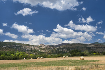 Mountain landscape in Abruzzi at summer