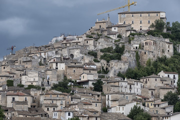Fototapeta na wymiar Navelli, old town in Abruzzi (Italy)