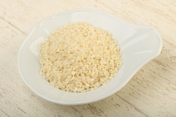 Raw rice heap