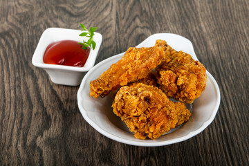 Crispy chicken wings