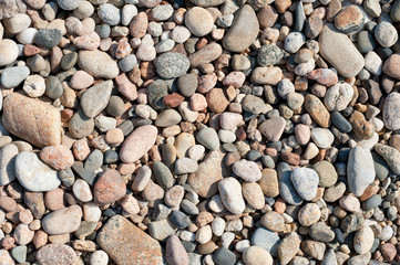 shore stones, top view