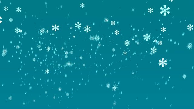 Falling snowflakes Merry Christmas and a Happy New Year background set. Winter wonderland magic snowflakes.