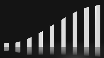 A white smooth rising graph