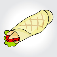 Sandwich vector icon. Colorful template for you design, web and mobile applications.