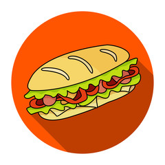 Sandwich vector icon. Beautiful vector design.