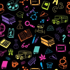 Back to School. Can be used for textile, website background, book cover, packaging.