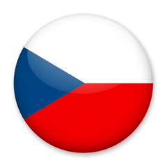 Obraz premium Flag of Costa Rica in the form of a round button with a light glare and a shadow. The symbol of Independence Day, a souvenir, a button for switching the language on the site, an icon.